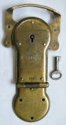 L123 - Antique Corbin Trunk Lock & Key